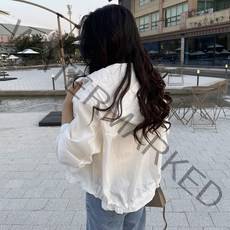 [비비애르] 보테 여름 후드 스트링 언발 바람막이 야상 점퍼 자켓 여성 여름 아우터 데일리룩