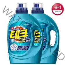 [엘지생활건강] 테크 호르몬으로 인한 특유취 제거 스파클링 프레시향 액체세제 드럼용 용기, 1세트