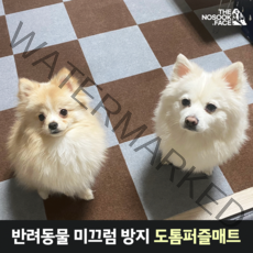 우리앤 강아지 고양이 바닥 도톰 퍼즐 매트 슬개골 보호 쿠션 5mm 다이소, 베이지
