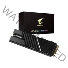 GIGABYTE AORUS 젠4 7000s SSD 1TB PCIe 4.0 NVMe M.2 나노카본 코티드 알루미늄 히트싱크 3D TLC NAND (SSD GPAG70S1TB), GP-AG70S1TB- 1TB Gen4 SSD