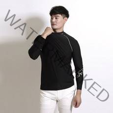 볼빅 남성용 아쿠아 골프 이너웨어 하프넥 긴팔 티셔츠 VBABAP01