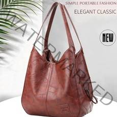 대용량 북토트백 빈티지 여성용 숄더 가방[33x12x32cm]