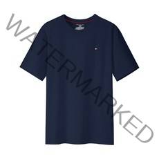 타미힐피거 코어 플래그 반팔티 다크네이비 남자 여자 반팔 티셔츠 면티 09T3139-410
