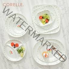 코렐 루즈트리오 빈티지 2인 4인 6인 10인 혼밥 신혼 그릇 세트, 05원형접시(소)