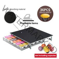 hibrew nes 캡슐 랙보관함 dg 캡슐 보관 랙서랍 보관함, 36 dg 상자, 협력사