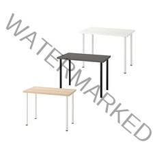 IKEA LINNMON/ADILS 테이블 100x60 (화이트) /이케아/가구/테이블/책상/탁자/사무/학생/회의, 다리:화이트