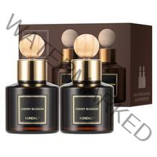 쿤달 퍼퓸 차량용 디퓨저 75ml 2개 + 우드볼스틱 2개, 체리블라썸향, 1세트