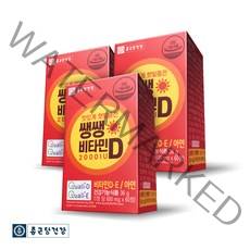 종근당건강 [본사직영] 쌩쌩비타민D 2000IU 60정 (활성형 비타민D3), 3개