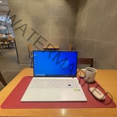 모스라인 가죽 데스크매트 대형 책상매트 덮개 깔개 깔판 60x30, 레드