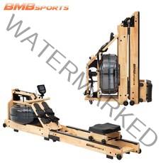 당일배송 국내AS 가정용 워터 로잉머신 알미늄재질 모노레일 조정기구 노젓기 접이식 원목 워터스핀 전신운동 홈트, 3.3단접이식 원목재질 워터로잉머신 + 핸드폰거치대