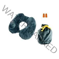 아툼 여행용 똑딱이 에어펌프 목베개 + 귀마개 + 파우치