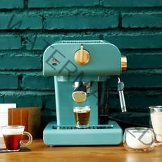 전자동 반자동 커피머신 가정용 커피머신 커피메이커 우유 거품기 카푸치노 및 라떼 307, 빈티지 디자인, 유럽 ​​연합