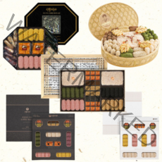 전통 한과 선물세트 담양한과 1단 2단 3단 실속형 찹쌀 유과 고급형 선물용 보자기 포함, 한과세트 1호