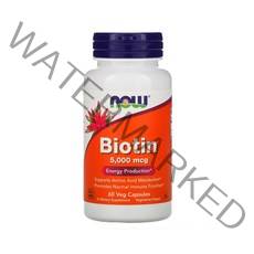 나우푸드 비오틴 5000mcg 베지 캡슐, 6개, 60개입