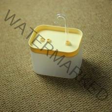 고양이정수기 고양이음수대 강아지정수기 고양이 물 분수 1.5l 자동 필터 usb 전기, 노란색