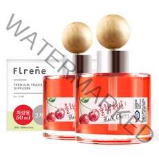 플렌느 프리미엄 차량용 디퓨저 50ml 본품, 블랙체리, 2개