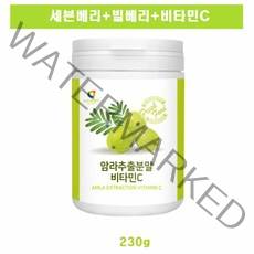 암라 추출 분말 비타민c 230g 가루 분말 파우더 구스 베리 세븐 빌 농축 탈모 흰머리 새치 예방 영양제 추천, 1개