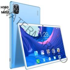 글로벌 버전 android 12 태블릿 8 인치 pc h960 24 + 48mp 패드, 키보드 추가, 푸른, 우리를