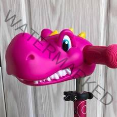 유아 아동 킥보드 퀵보드 씽씽카 헤드 장식 인형, O15-다이노 핑크