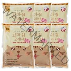 고마워모래야 응고형 고양이 모래 베이비파우더향, 4L, 6개