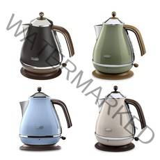 [독일직배송]DeLonghi Icona Vintage 드롱기 아이코나 빈티지 무선 커피포트 4종, 2)스카이블루