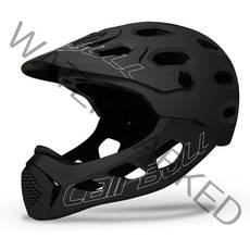 Cairbull 자전거 헬멧 하프페이스/풀페이스헬멧 MTB헬멧, M/L (56-62CM), 블랙