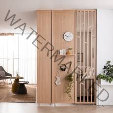 미즌하임 듀크 가벽 우드 파티션 [주문제작], 화이트, 타공파티션, 406