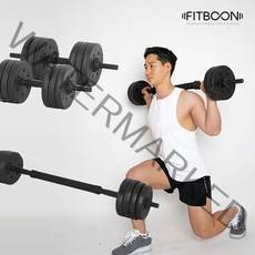 핏분 원킬 덤벨바 FRDN-020 역기 바벨 아령 무게조절 10Kg 20Kg, 10Kg 세트