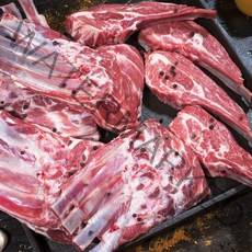 (당일발송)램스푸드 양갈비 캠핑 음식 냉장숄더랙500g (컷팅), 1개, 500g