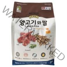 도그랑 시니어 양고기와 쌀 훼미리 건식사료, 양, 6kg