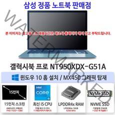 삼성전자 2021 갤럭시북 프로 15.6, 미스틱 실버, 코어i5 11세대, 256GB, 16GB, WIN10 Home, NT950XDX-G51AS