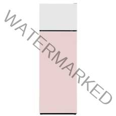 하이얼 글램글라스 2도어 일반소형 냉장고 247L 방문설치, HRT252MDWP(화이트 + 핑크)