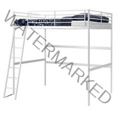 이케아 TROMSO 벙커침대 공간 더블 140x200 화이트, 쿠팡 본상품선택