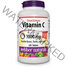 비타민C 메가도스 아스코르빈산 천연 Webber Naturals 1000mg 250정, 단일수량, 단일개당 용량/중량/정