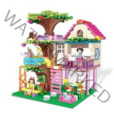 WOMA 드림시티블럭 숲속의 집 블록 560피스 C0213, 혼합색상