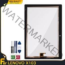 터치 용 Lenovo Tab 3 10 Plus TB-X103F TB-X103 TB X103F TB X103 터치 스크린 전면 유리 센서 패널 교체, 02 White TP