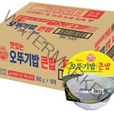 오뚜기밥 큰밥 300g x 18 즉석밥, 36개입