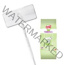 3M 올터치 더블액션 막대걸레 표준형+베이직 미세먼지 정전기 청소포 60매, 1세트