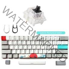 레이저키보드 무접점키보드 Skyloong 기계식 usb 유선 led 백라이트 축 gk61 sk61 61 키 게임 기계식 gateron 스위치 게이머 키트, 1-USB 유선, 게이트론 블랙