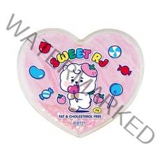 BT21 젤리캔디 글리터 그립 하트형 원형 스마트톡, 02.하트형_알제이(RJ)