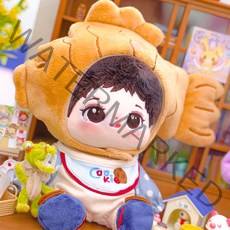 10cm 15cm 20cm 인형 붕어빵모자 아이돌인형 악세서리 솜뭉치모자, 20cm(현물)cm