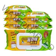 홈인더스트리 물걸레 청소포 실속형 중형 30p, 6개