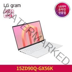 LG전자 gram 15ZD90Q-GX56K 12세대 노트북 인텔 i5 16G 256GB 화이트, 윈도우10홈 추가 (개봉 후 설치), Free DOS, 16GB, 코어i5