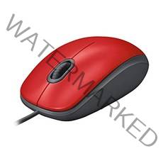 로지텍 M110sRD 유선 조용한 마우스 좌우 대칭 USB 간편한 연결 M110s 조용한 마우스 레드