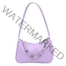 숄더백 패션 작은 어깨 겨드랑이 가방 pu 가죽 앰프 나일론 숙녀 빈티지 나비 체인