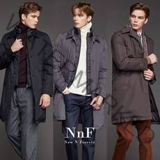 NNF 남성 하프 웰론 더블패딩코트