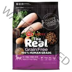 하림펫푸드 더리얼 그레인프리 크런치 어덜트 고양이 사료, 닭, 1.6kg, 1개