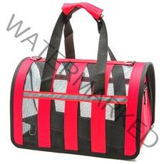 펫코디 반려동물 줄무늬 망 이동가방, A