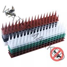 웰스원 비둘기퇴치 버드스파이크 에어컨 실외기 조류 방지 12p 5종, 2) 그레이 12p