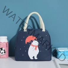 캠핑 소프트쿨러 런치백 밤켈 카즈미 쿨러백 20l 1pc 만화 팬더 점심 가방 어린이, 곰